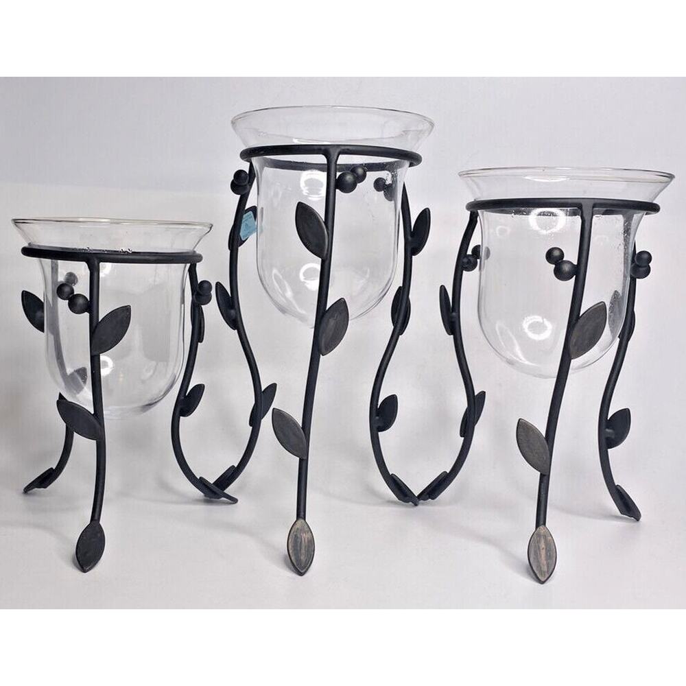 PartyLite Verona Votive Holder Trio Rare Retired New In Box P8A/HB3307U